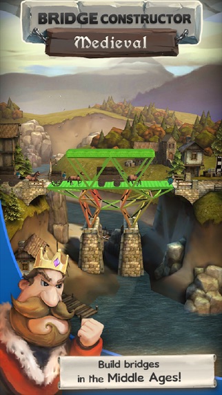 bridge constructor medieval iphone screenshot 1