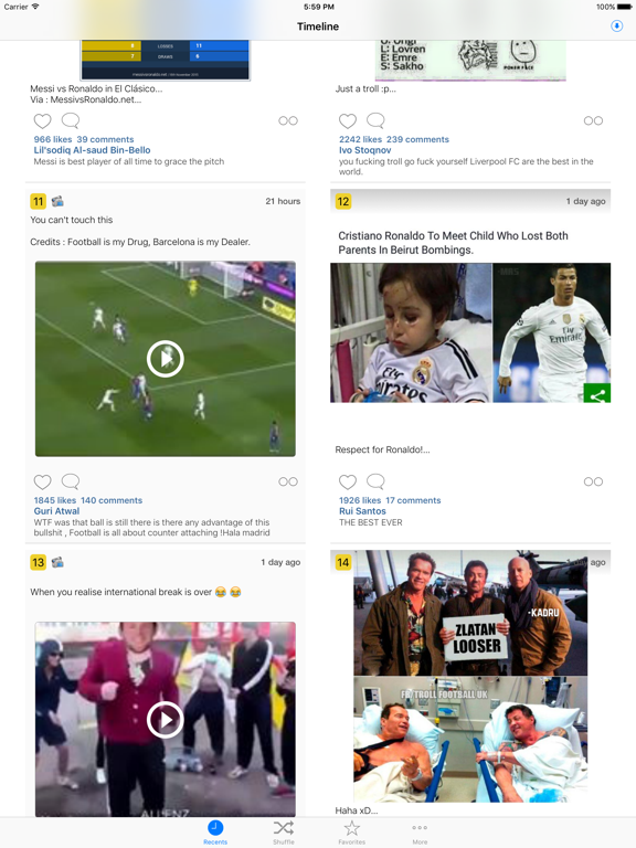Screenshot #6 pour Troll Football - new point of view about the world of football, realtime comments: clubs, players, officials