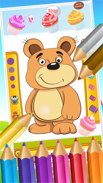 Teddy Bear Coloring Book Drawing for Kid Games