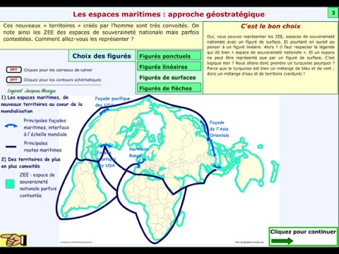 Croquis de géographie - Les espaces maritimes : approche géostratégique screenshot 2