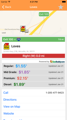 iExit Trucks: The Trucker's Highway Exit Guide screenshot 3