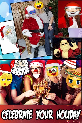 Snap Santa Camera Photo Editor 2016 - Celebrate Your Holiday With Emoji Stickers screenshot 4