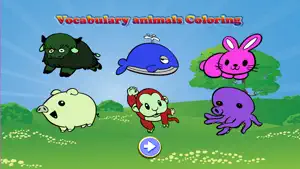 Vocabulary animals Coloring Book screenshot #3 for iPhone