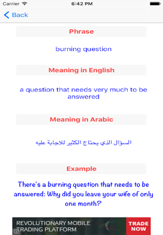 Idioms screenshot 2