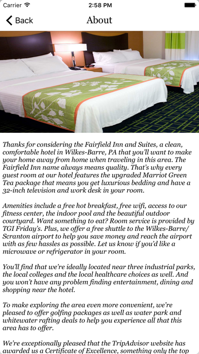 Screenshot 3 of Fairfield Inn & Suites Wilkes-Barre Scranton App