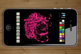 Game screenshot Draw with neon tube colors on screen and create notes mod apk