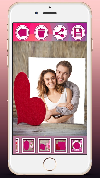 Love frames for pictures - Create postcards with romantic love pictures