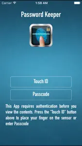 Simple Password Manager - Best Fingerprint Account Locker with Finger Touch Scanner Lock screenshot #5 for iPhone