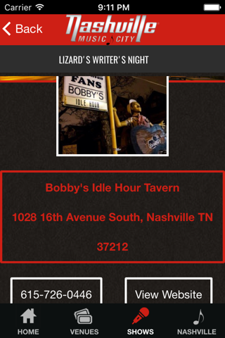 Nashville Live Music Guide screenshot 3