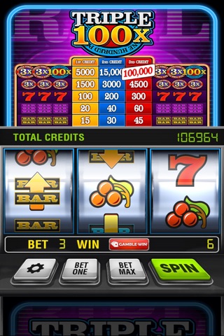 Triple 100x HD Slots screenshot 2