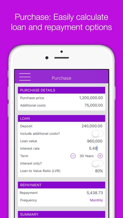 EPIC - Easy Purchase and Investment Calculator