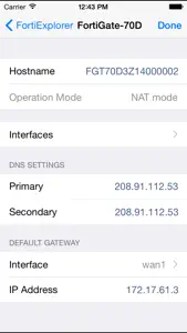 FortiExplorer Lite screenshot #2 for iPhone