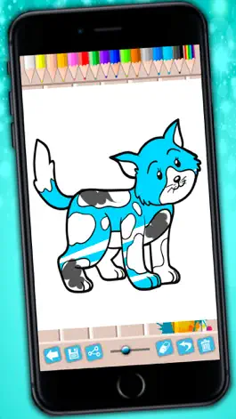 Game screenshot Кошки книжка-раскраска - рисовать красивые картинки котят apk