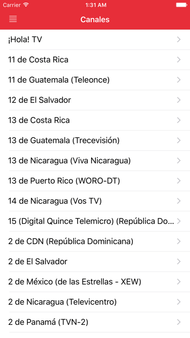 Screenshot #1 pour Televisión de Nicaragua