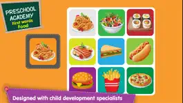Game screenshot First Words Food - English : Preschool Academy educational game lesson for young children hack
