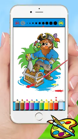 Game screenshot Пиратский Книжка-раскраска - Море Рисование для детей бесплатные игры hack