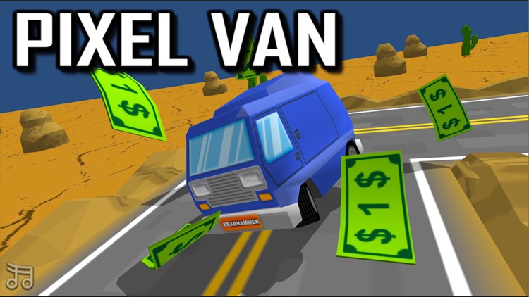 Pixel Van - Blocky Road Getaway