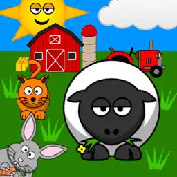 Funny Animals for toddlers: Discover farm animals and the wildlife of savanna, forest and jungle, with lifelike sounds and cute animations app icon