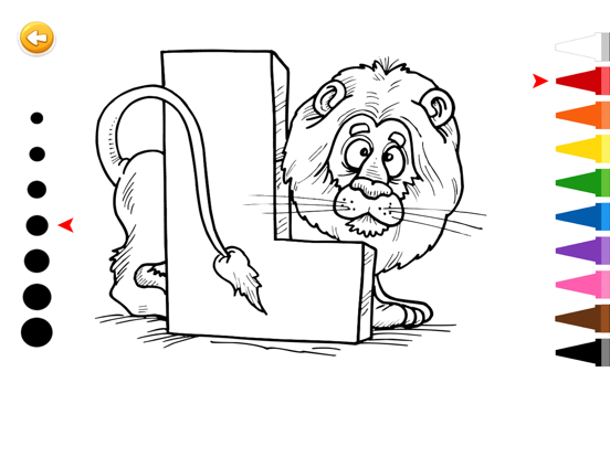 ABC Alphabet Coloring Book for Preschool & Kindergarten iPad screenshot