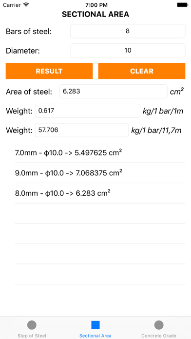 Screenshot #1 pour Steel Table