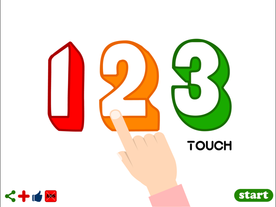 Screenshot #4 pour 123 Touch the Numbers for preschool kids
