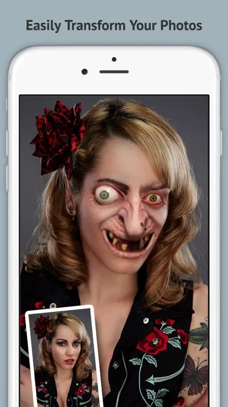 Creepy Booth - Manipulate your friends face into a terrifying mo