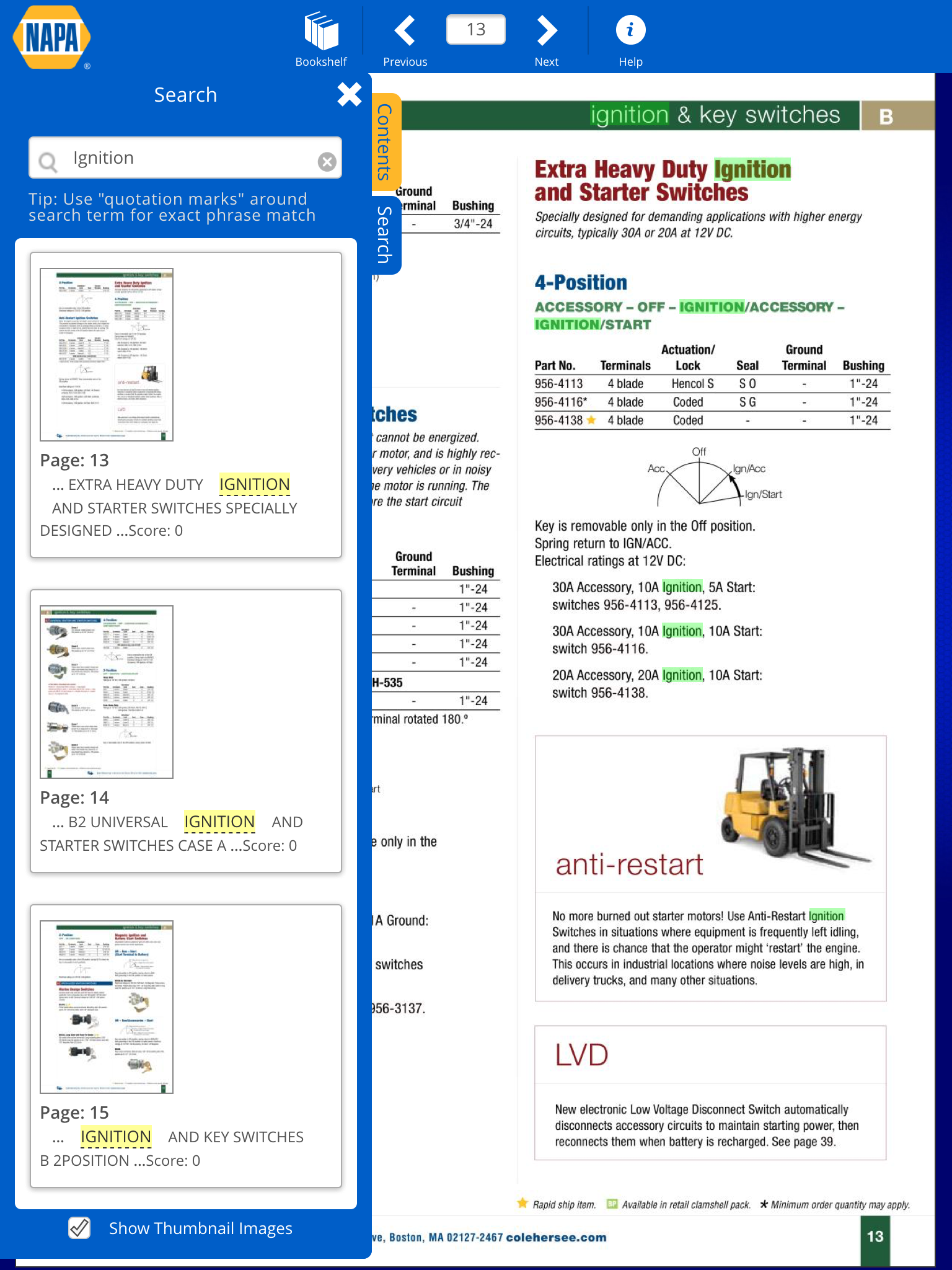 NAPA eRack screenshot 6