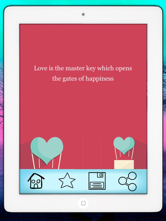 Love quotes  - Romantic photos with messages iPad screenshot