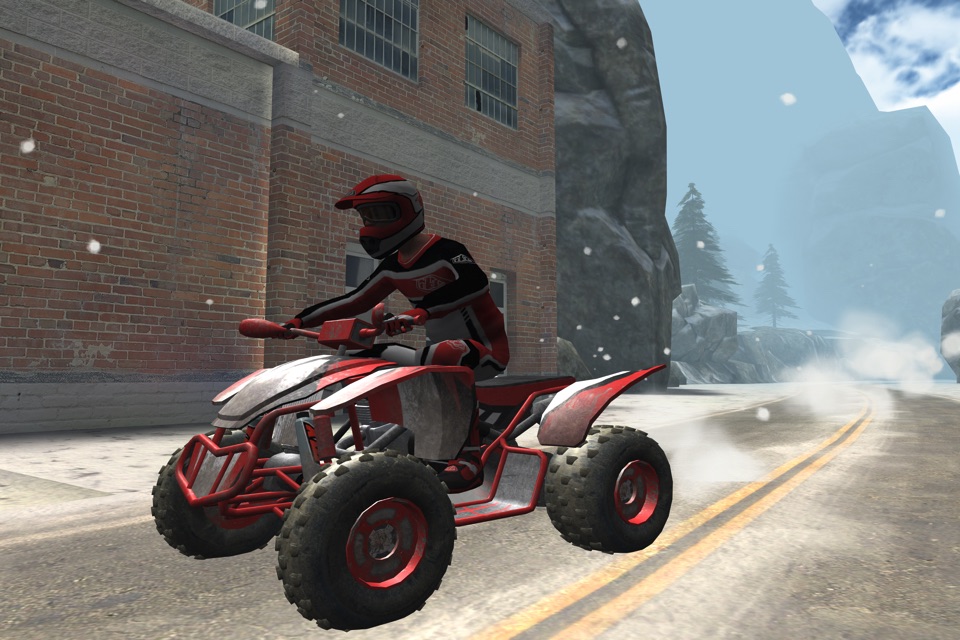 ATV Snow Racing - eXtreme Real Winter Offroad Quad Driving Simulator Game FREE Version screenshot 3