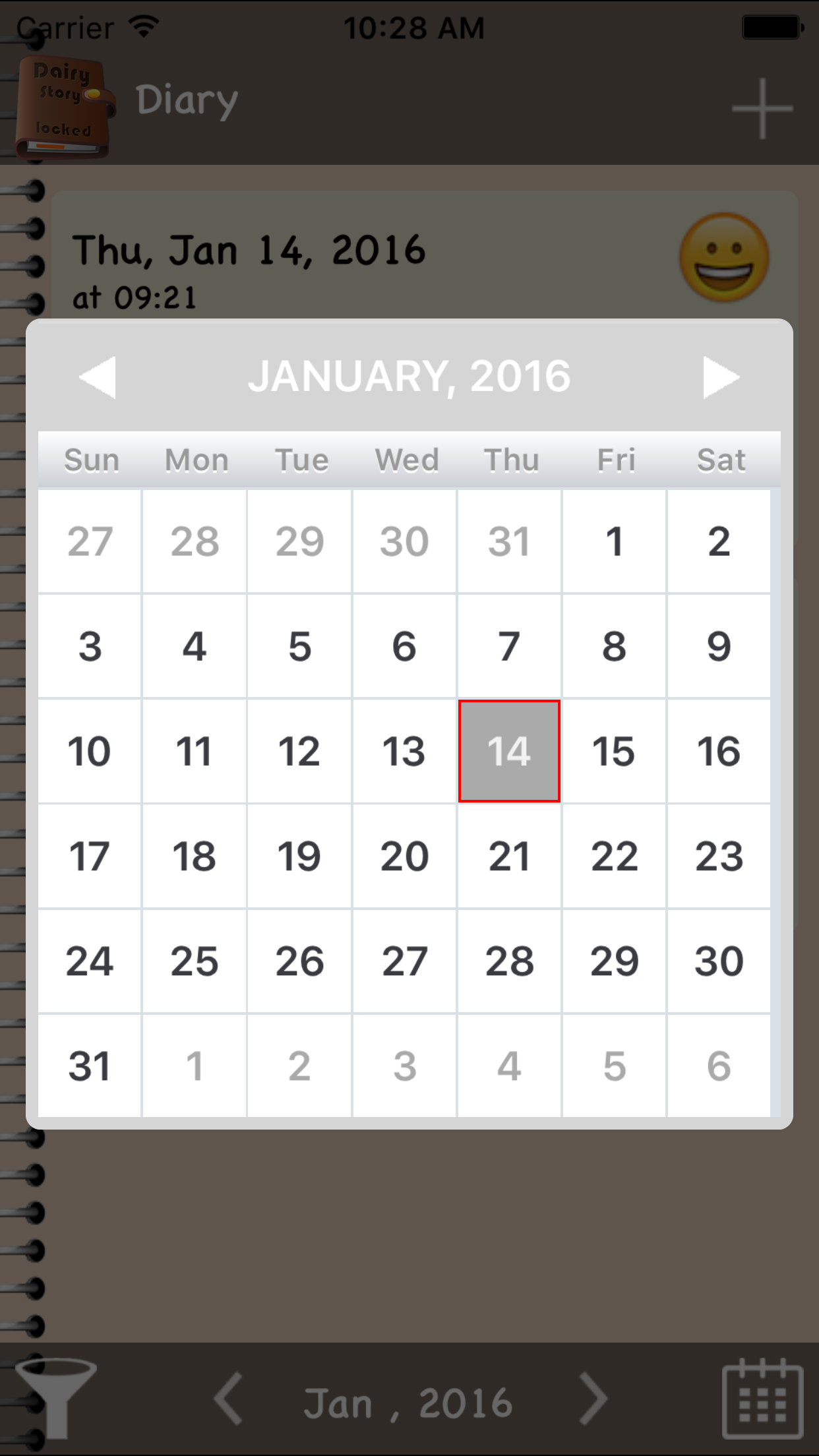 Diary Locked