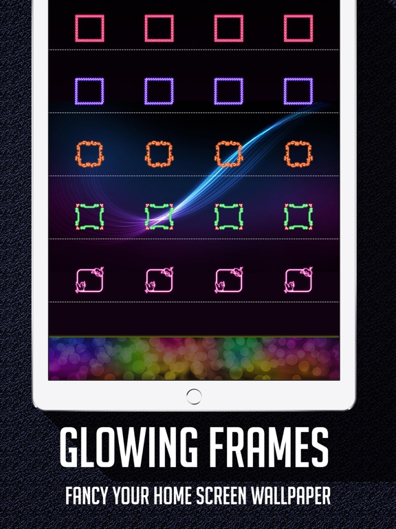 Screenshot #5 pour Glow Wallpapers Creator & Lock Screen Themes with Icons, Shelves, Docks & Backgrounds