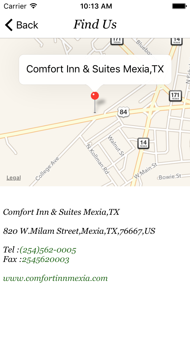 App screenshot