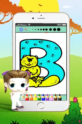 Game screenshot ABC Draw Pad : научиться живописи и рисования раскраски для детей можно напечатать свободных hack