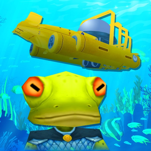 Dash For Splash Frog Racer - PRO - 3D Submarine Underwater Reef Diver Icon