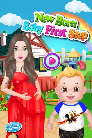 Newborn Baby First Steps girls games screenshot 2