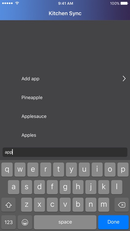 Kitchen Sync - Shared Grocery Shopping List