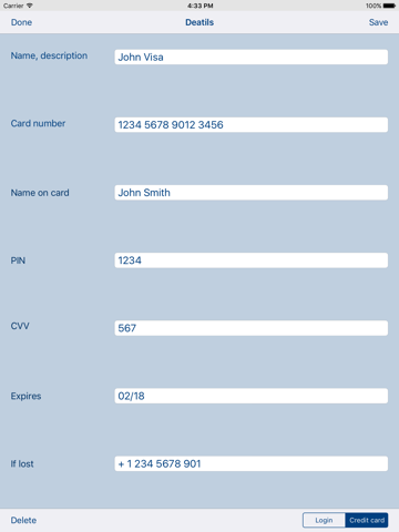 LoginIt for iPhone & iPad Utilities Data Will
