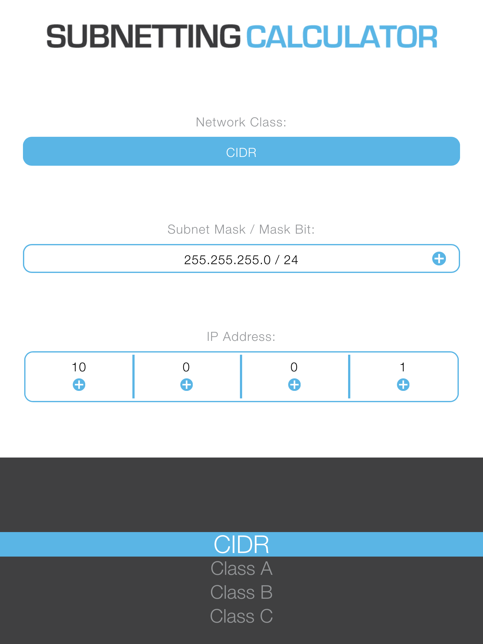 Subnetting Calculator