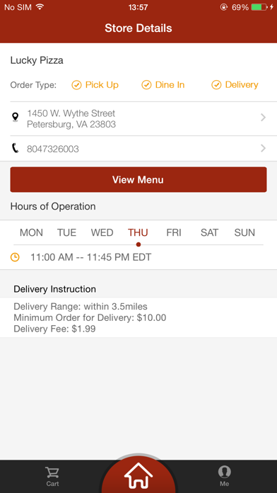Lucky's Pizza Screenshot 4 - AppWisp.com Lucky's Pizza Screenshot 4 - AppWisp.com