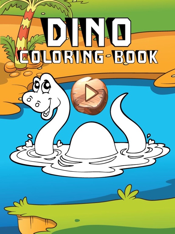 Dino Coloring Book : Free For Toddler And Kids! iPad screenshot