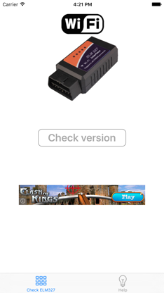 Elm327 WiFi Check Version screenshot 1