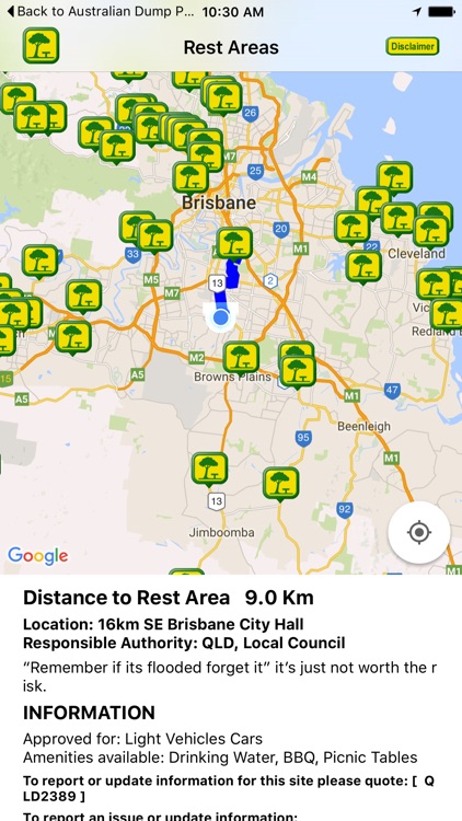 Australian Roadside Rest Areas