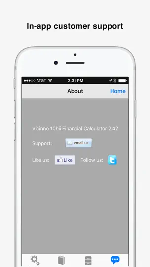 Capture d'écran de 10bii+ Financial Calculator sur iPhone 5