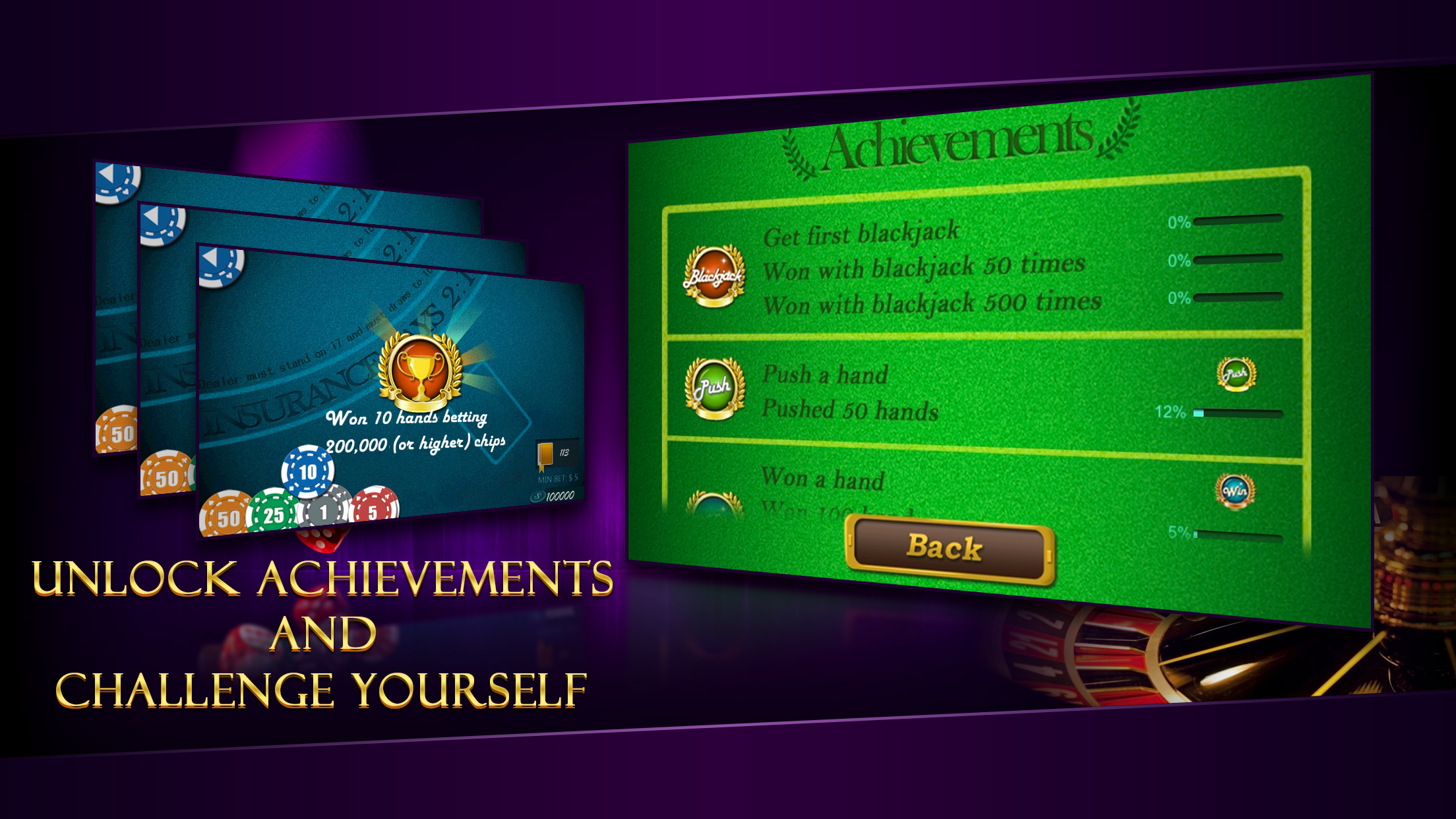 AE Blackjack - Free Classic Casino Card Game with Trainer