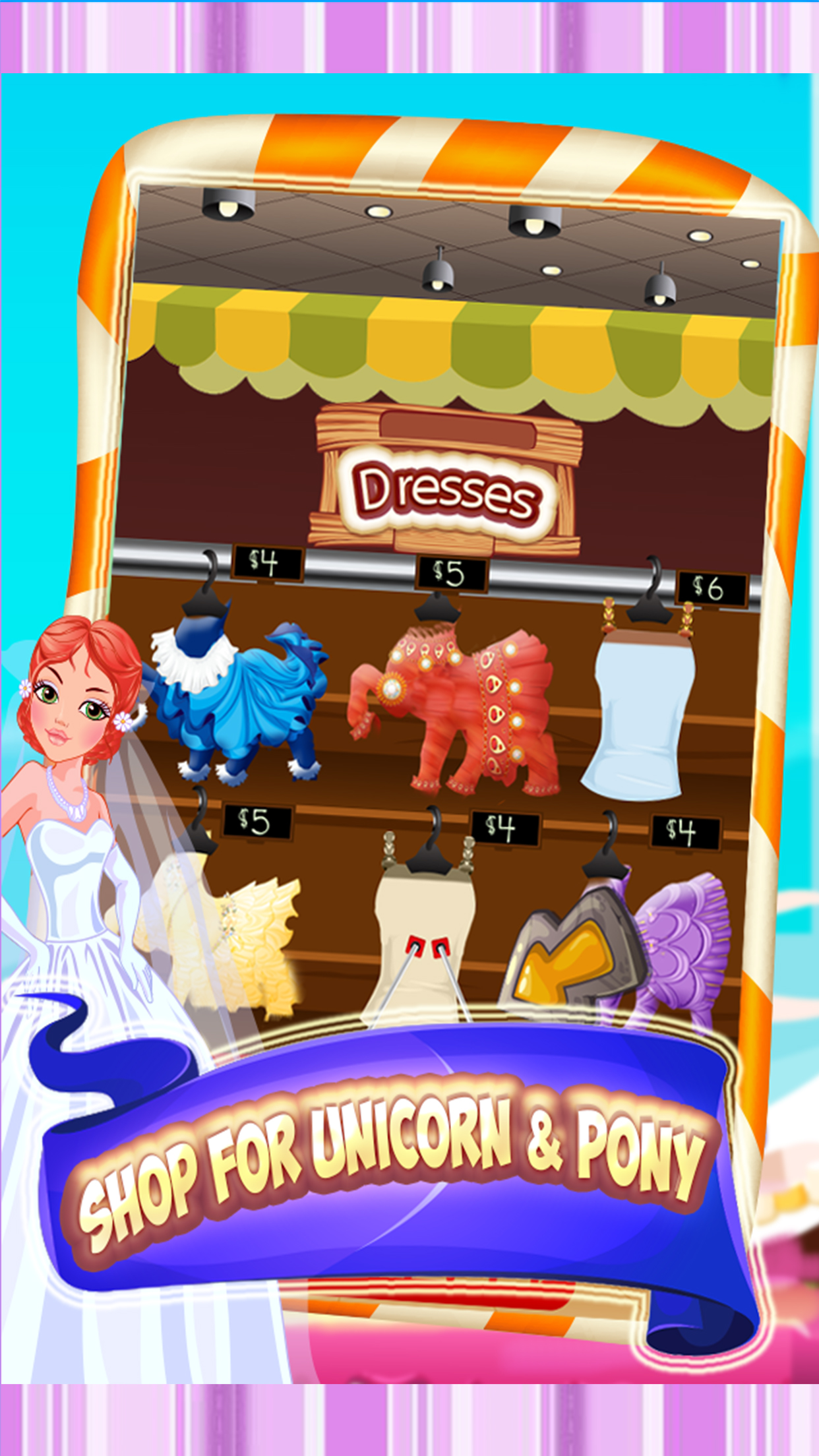 Unicorn & Pony Wedding Day - A virtual pet horse marriage makeover game