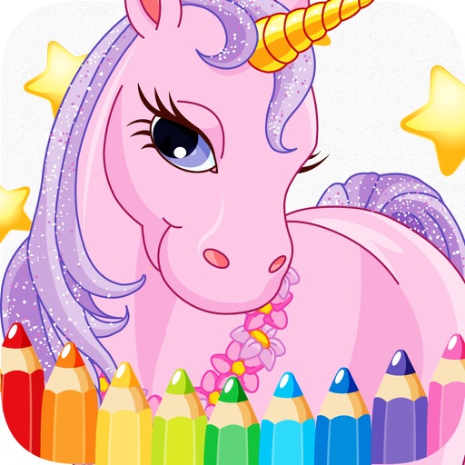 pony princess free printable coloring pages for girls kids iOS App