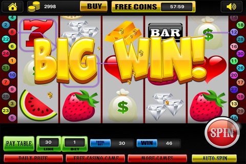 Slots - Classic Vegas Downtown Casino Reels Machines Free! screenshot 2