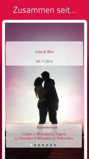 Screenshot von Beziehungsrechner – Liebesrechner: Deine Liebe Im Überblick auf dem iPhone 1