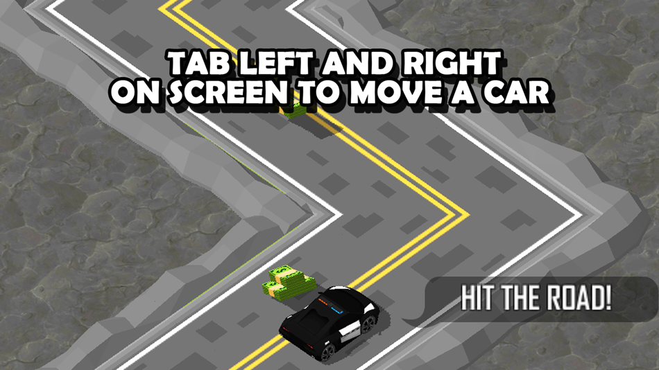 #2. 3D Zig-Zag Car - On The Run with Maze Road Racing Game (iOS) By: Siroj Chongkolwanont