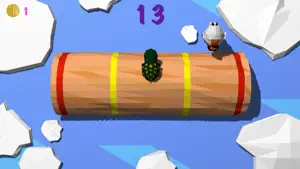 Froggy Log - Endless Arcade Log Rolling Simulator and Lumberjack Game Stay Dry and Dont Fall In The Water! screenshot #3 for iPhone